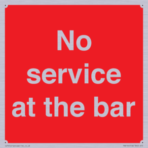 No service at the bar